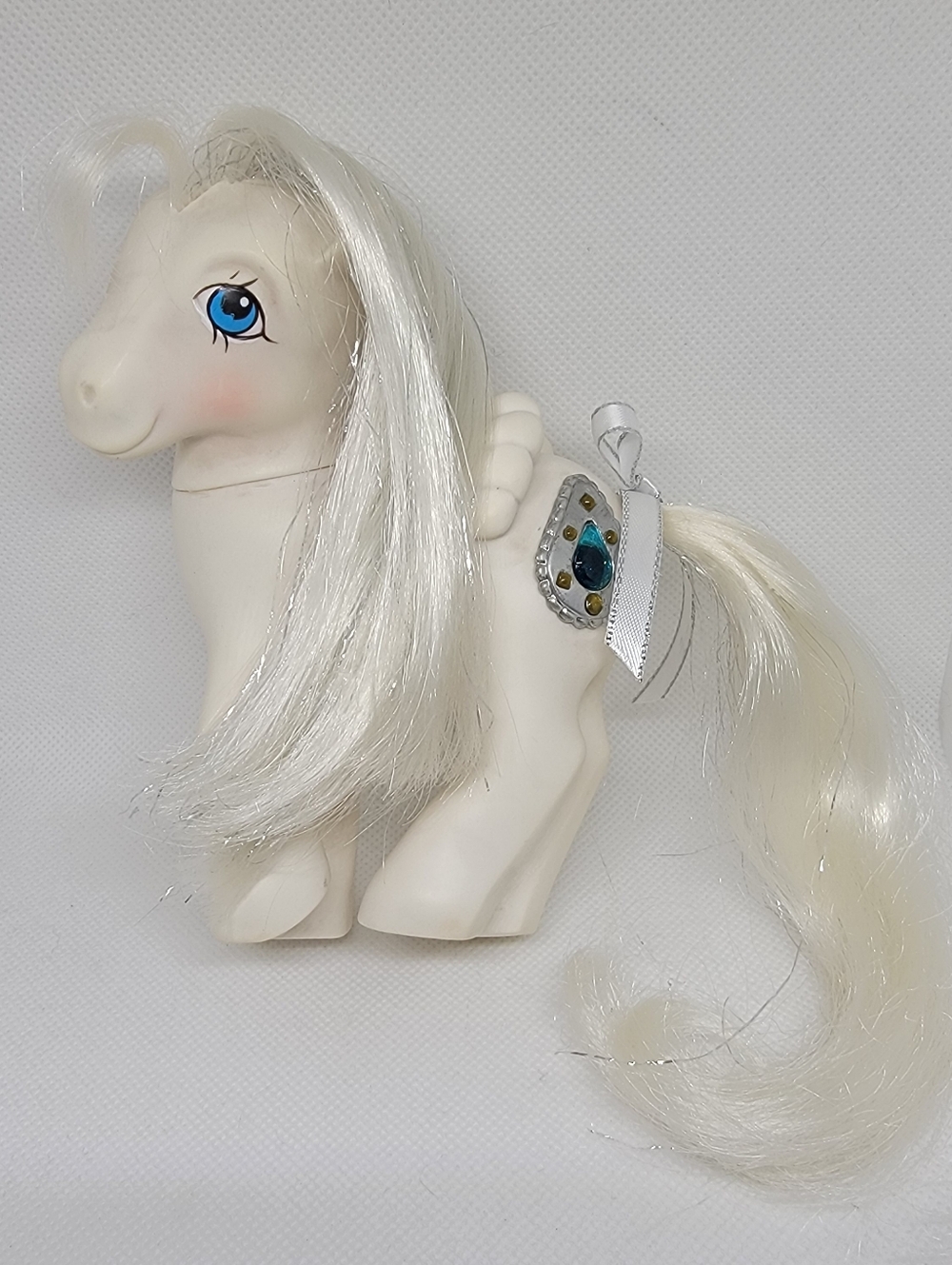 VINTAGE 1987 G1 My Little Pony PRINCESS TIFFANY w/ Repro Ribbon No Accessories